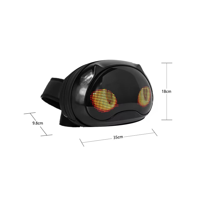 LED Smart Display Chest Bag Holiday Crossbody Bag Travel Crossbody Bag Waterproof Shoulder Bag Sports Waterproof Bag Bag Travel