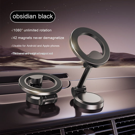 Magnetic Car Phone Mount All-Metal Foldable Phone Holder for Car Strongest Magnet Dashboard Phone Mount for Phone