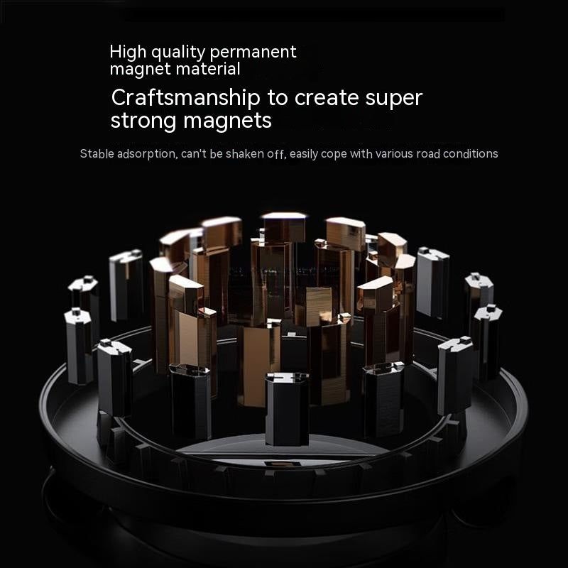 Magnetic Car Phone Mount All-Metal Foldable Phone Holder for Car Strongest Magnet Dashboard Phone Mount for Phone